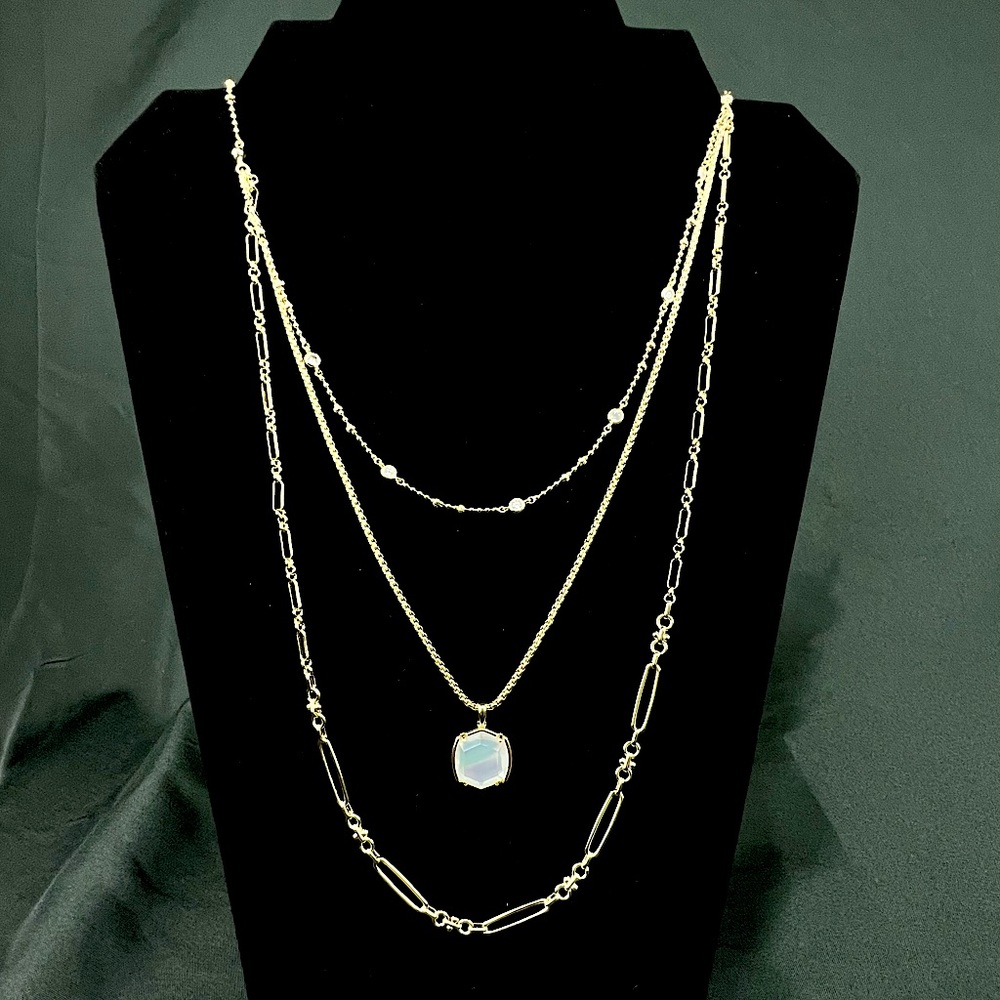 Never Worn Triple Layer Gold Necklace